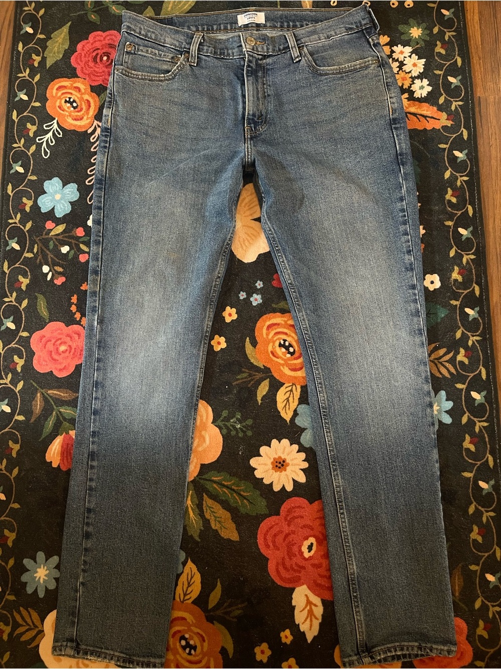 Denizen from Levi's 216 Slim Straight Jeans in Mid Blue Denim